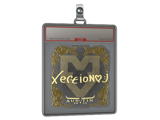 Item Sticker Slab | xertioN (Gold) | Austin 2025