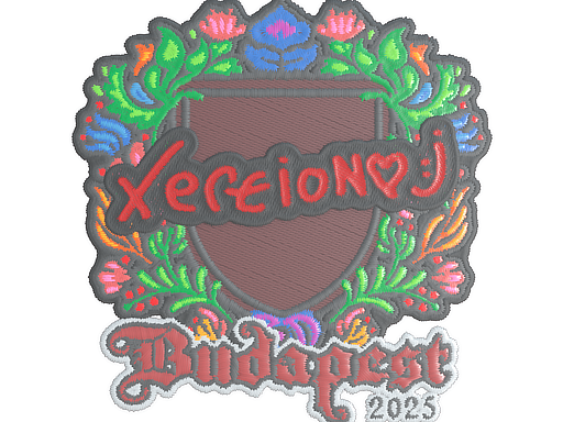 Item Sticker | xertioN (Embroidered) | Budapest 2025