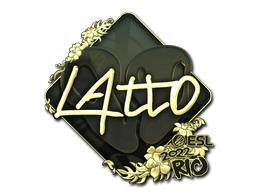 Item Sticker | latto (Gold) | Rio 2022