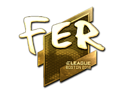 Item Sticker | fer (Gold) | Boston 2018