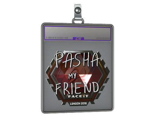 Item Sticker Slab | pashaBiceps (Foil) | London 2018