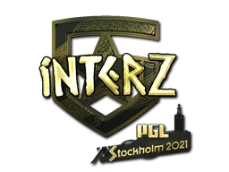 Item Sticker | interz (Gold) | Stockholm 2021