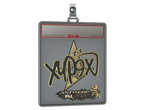 Item Sticker Slab | Xyp9x (Gold) | Antwerp 2022