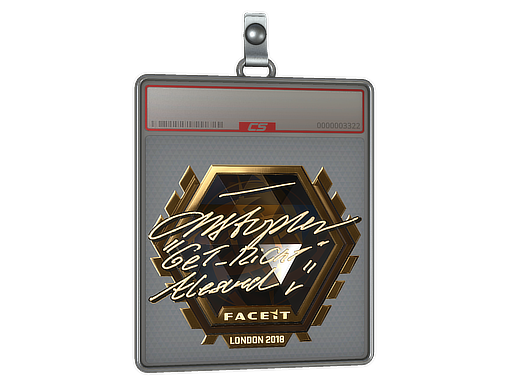 Item Sticker Slab | GeT_RiGhT (Gold) | London 2018