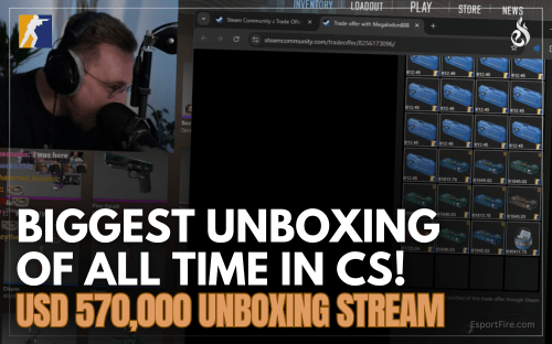 Thumbnail of article The Biggest Counter-Strike Unboxing of all time + Results