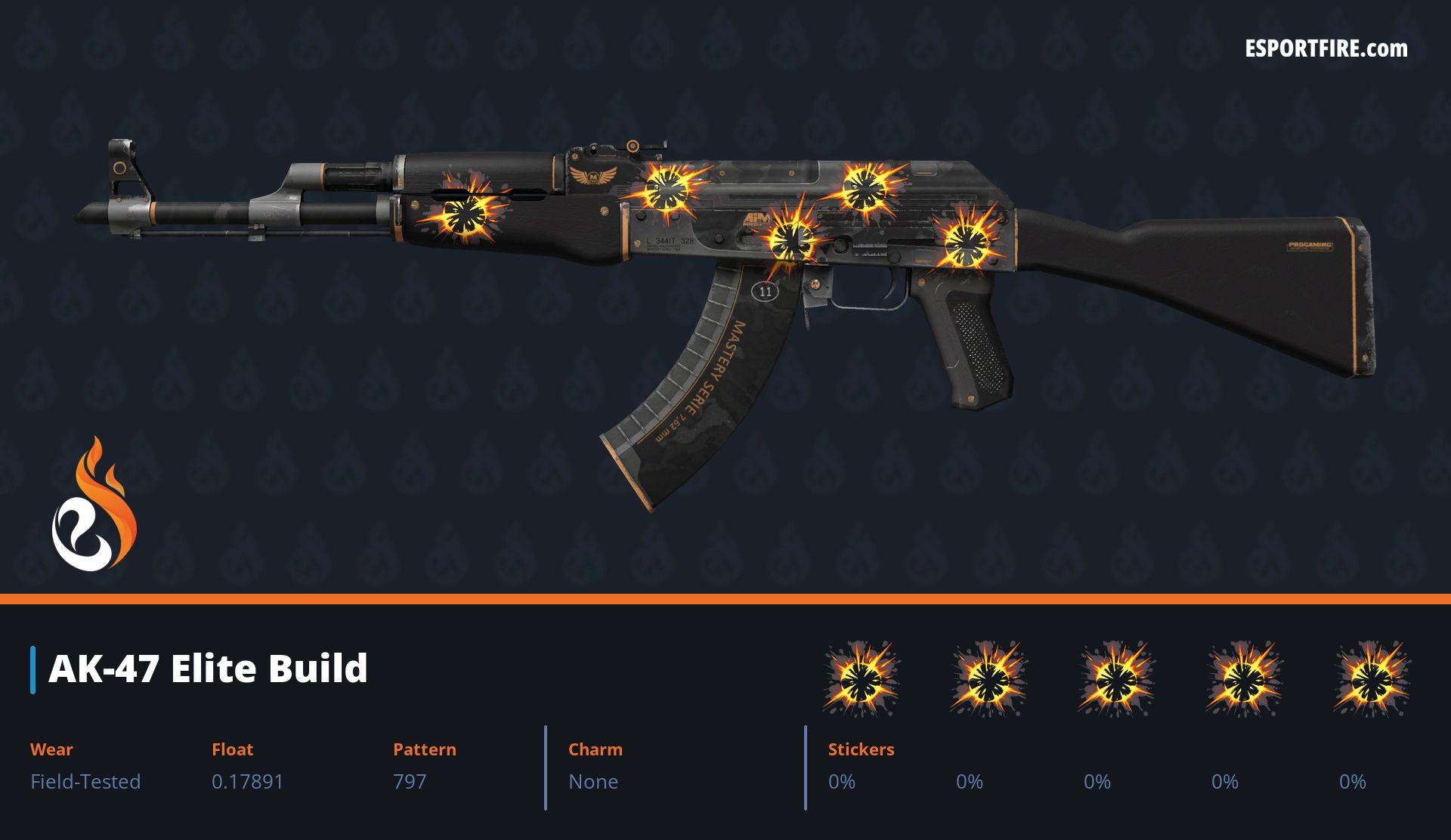 AK-47 Elite Build explosion boom sticker craft