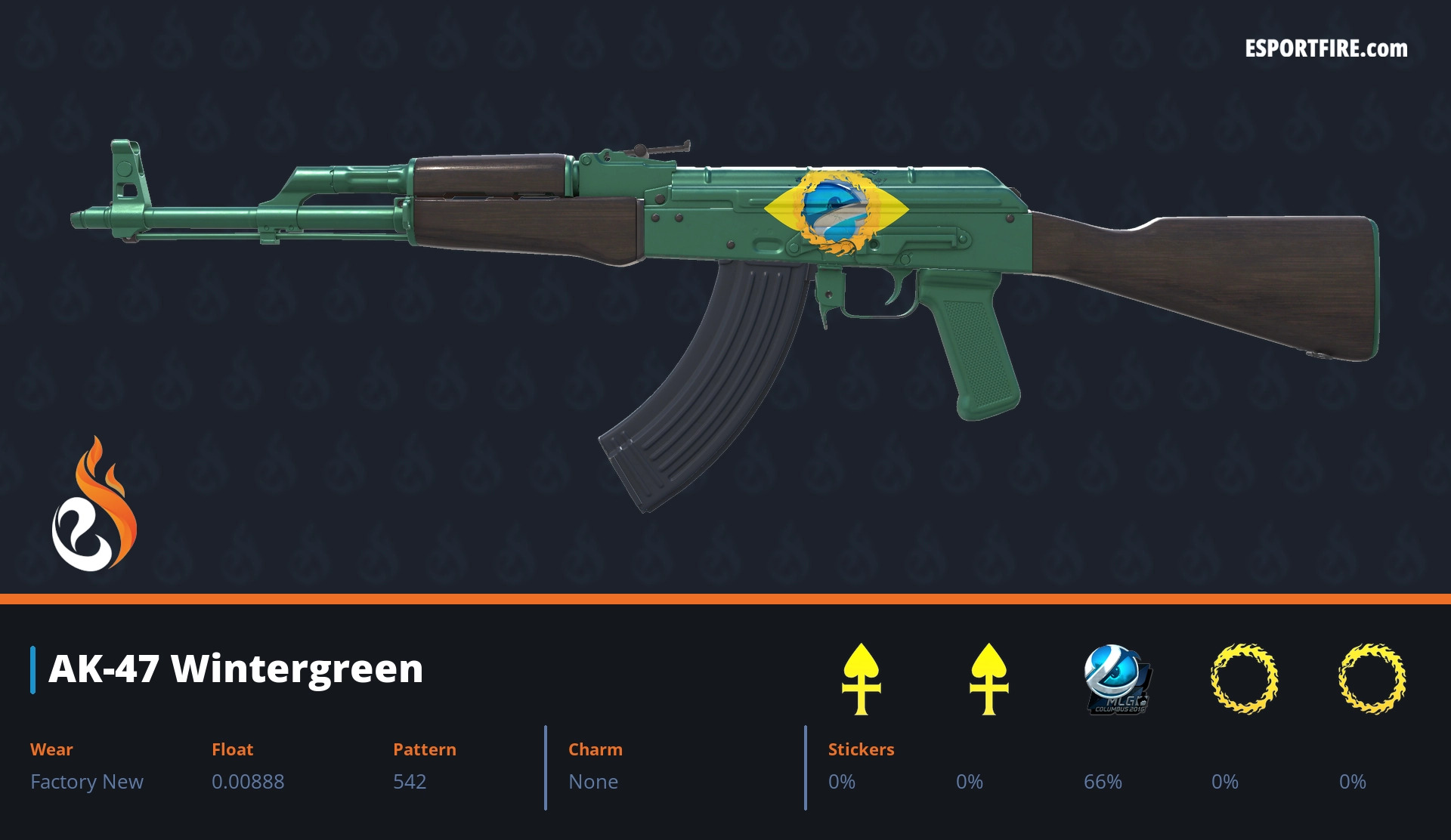 AK-47 Wintergreen Brazilian flag sticker craft