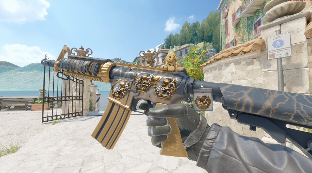 M4A4 Sheet Lightning Sticker Craft