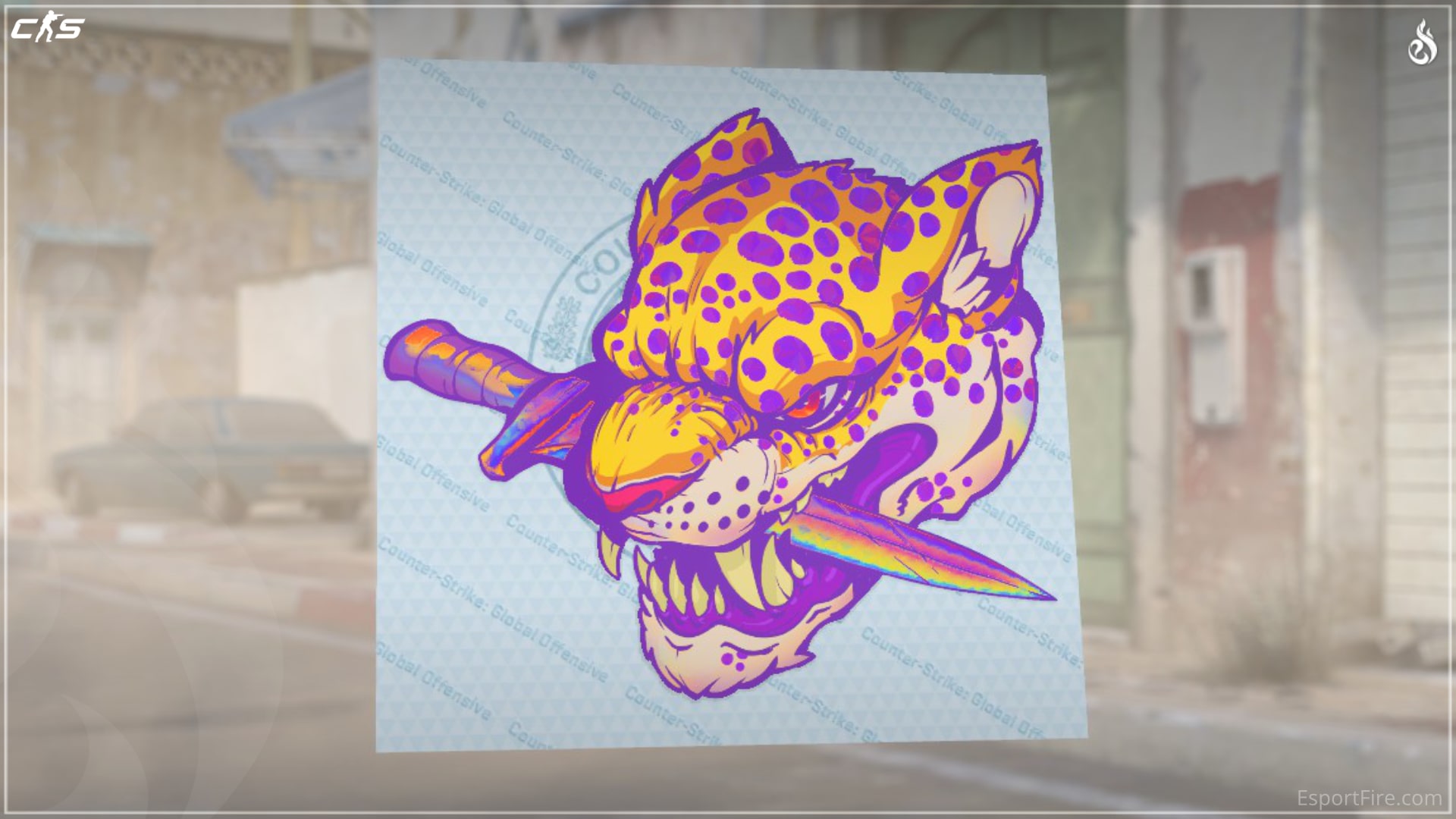 Best Purple Stickers for crafts - Enemy Spotted (Holo)
