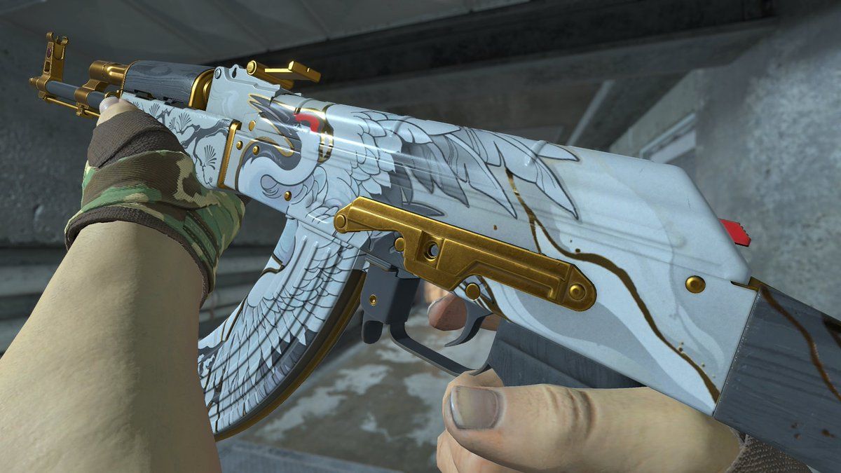 AK-47 Crane Flight Sticker Craft