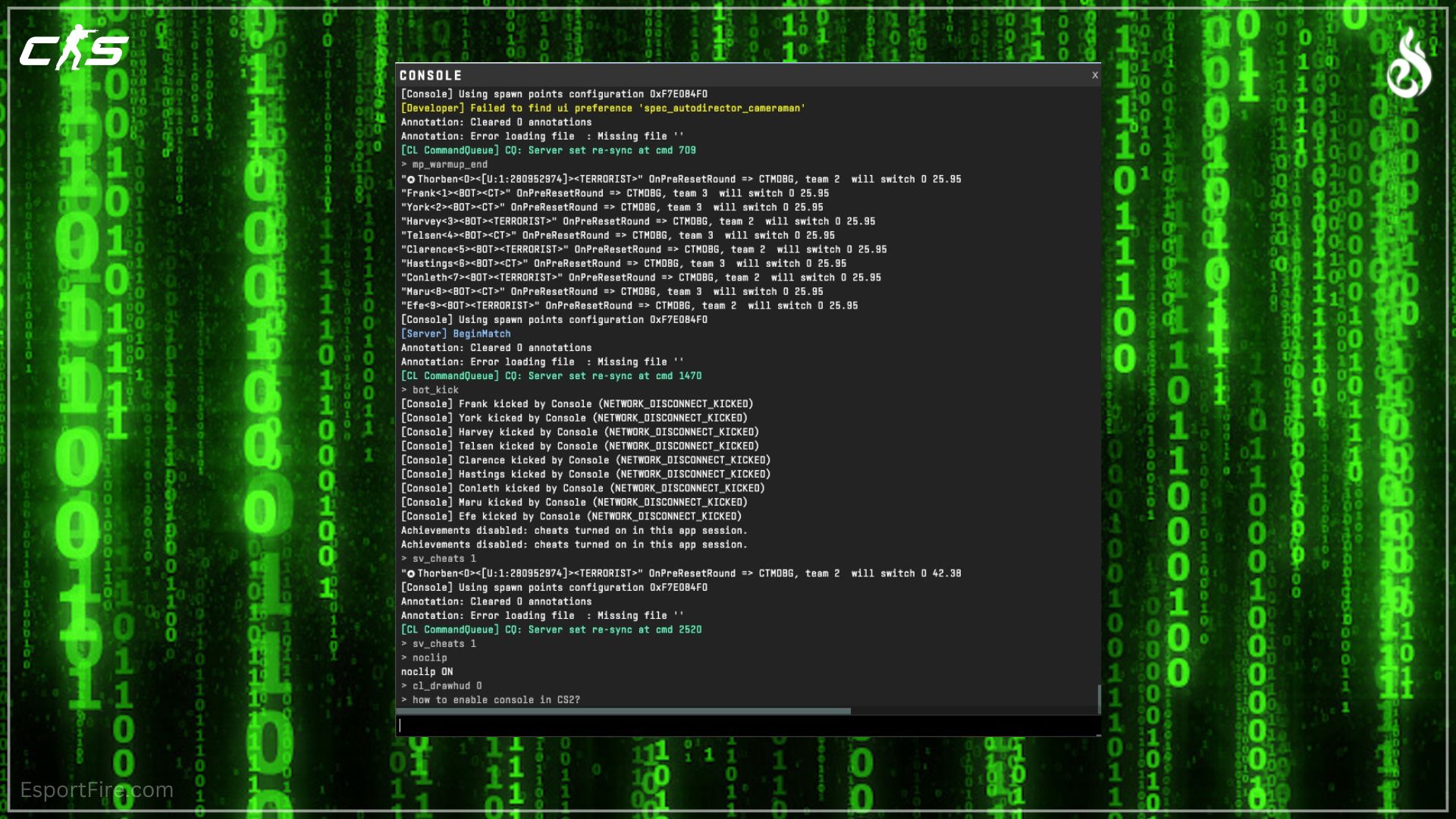most important and need to know Counter Strike 2 commands to help FPS boost and setting up own servers in CS2 guide