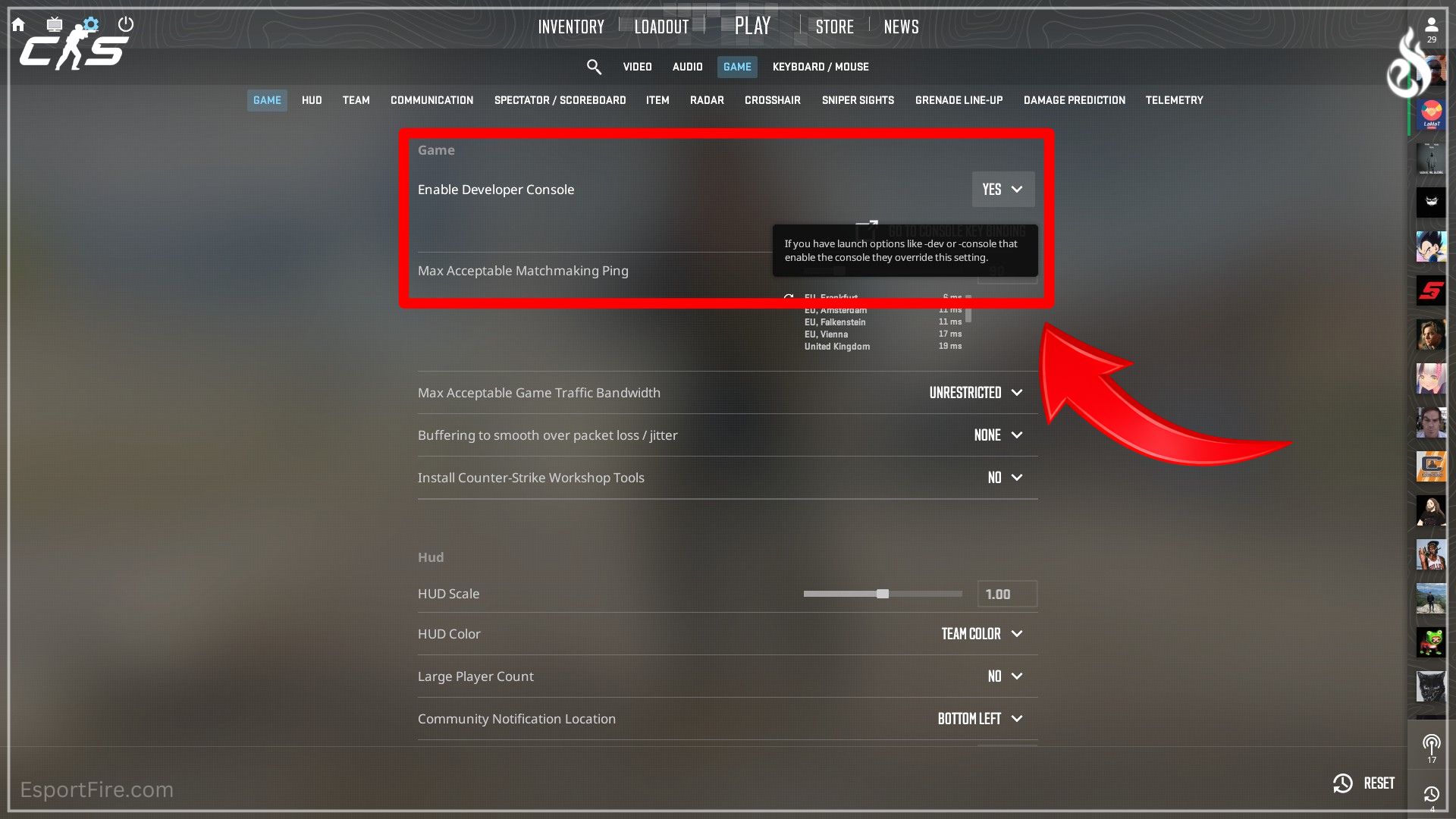 How to enable developer console in CS2 guide about counter strike 2 console important commands fps boosts and best launch options