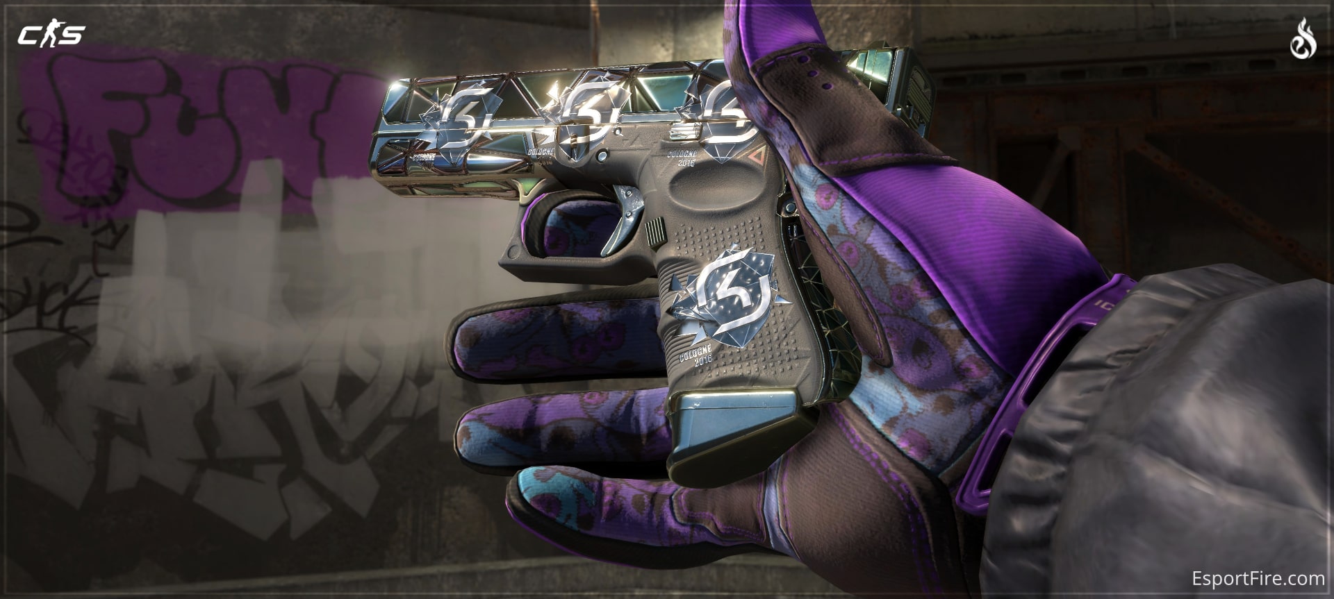 Glock 18 Mirror Mosaic Sticker Craft