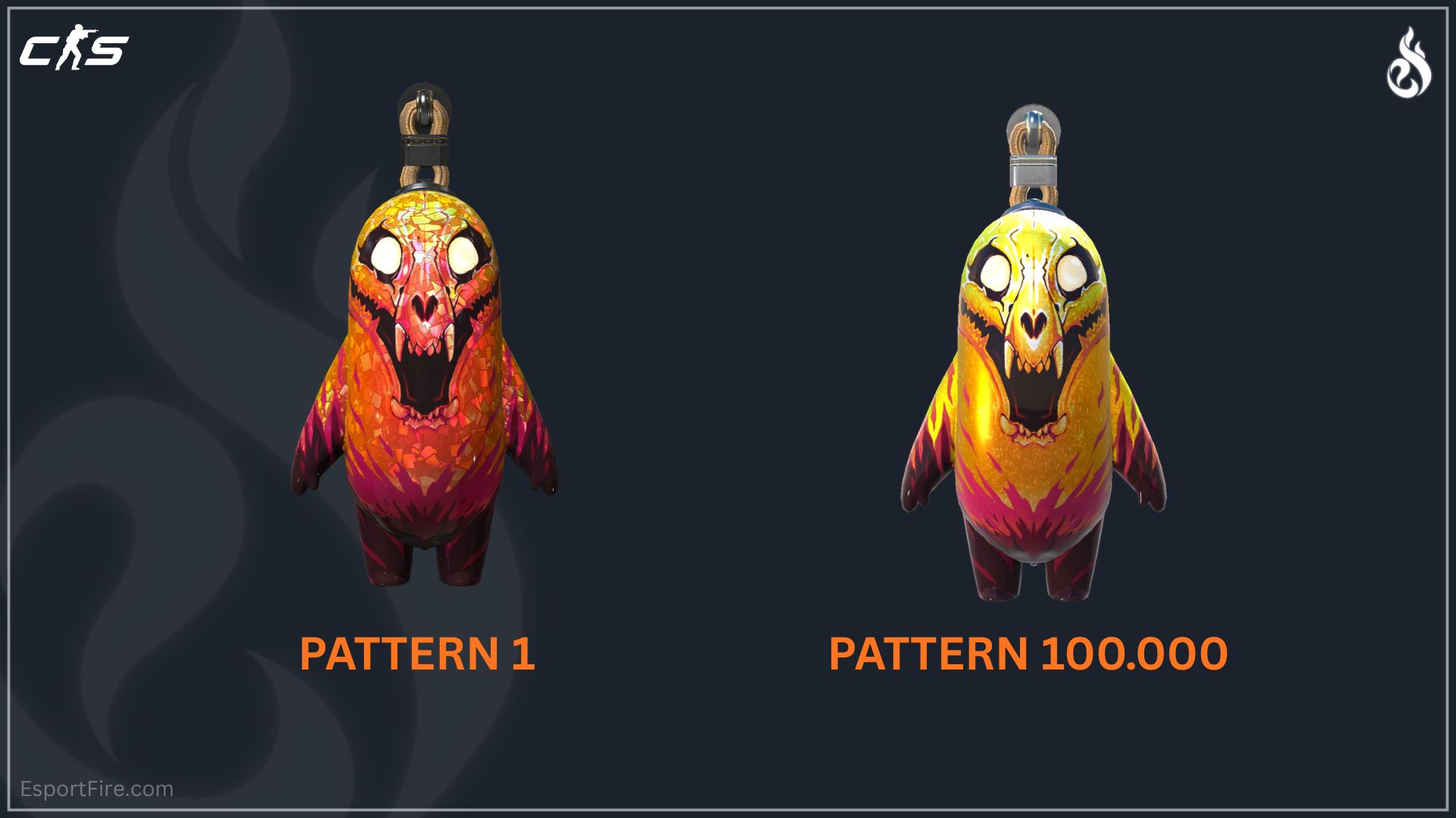 Hot Howl Pattern Guide CS2 all patterns for howl charm in Counter Strike 2 best pattern guide pattern 1 and pattern 100000