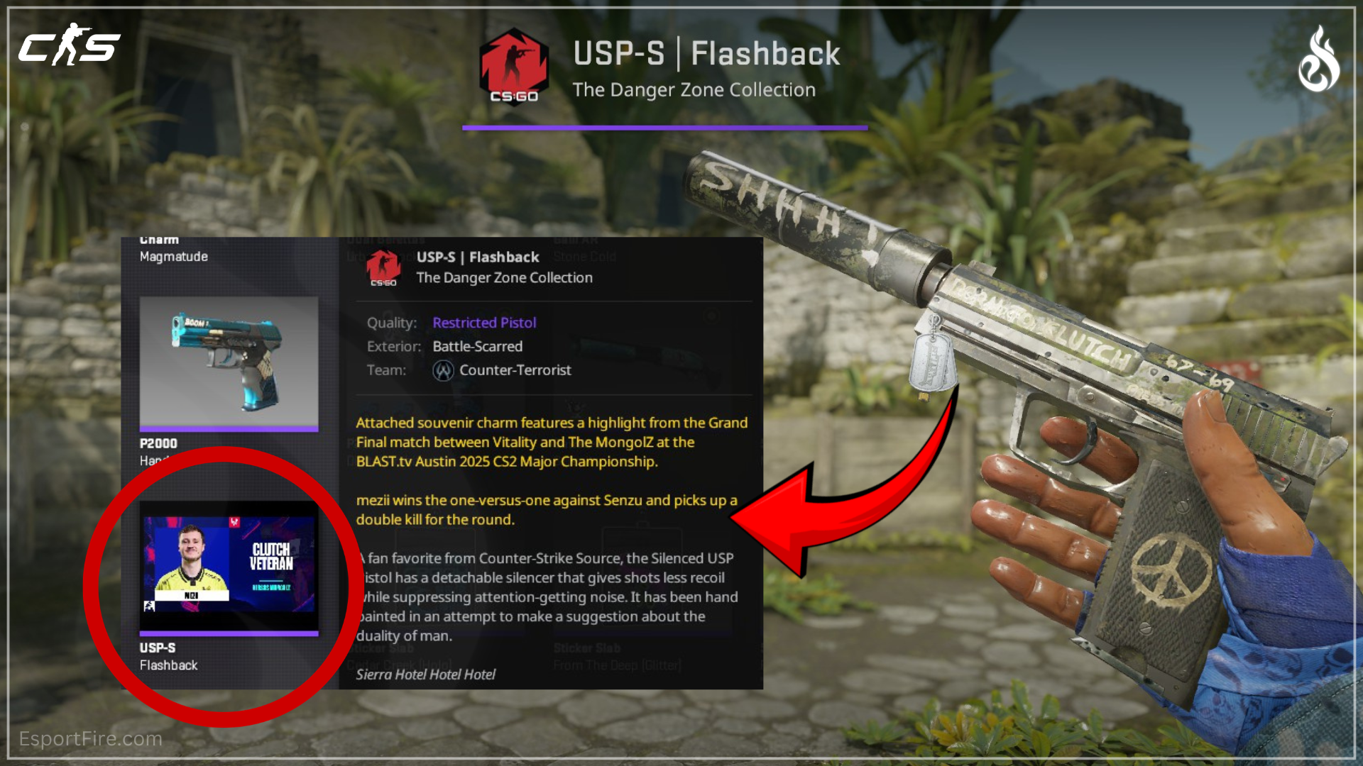 Souvenir Highlight Charm CS2 dog tag souvenir weapon charm major souvenir package charm Counter Strike 2