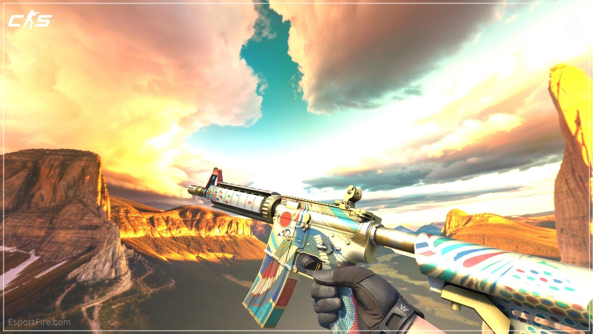 Best Counter Strike 2 skins M4A4 Eye of Horus CS2 skin