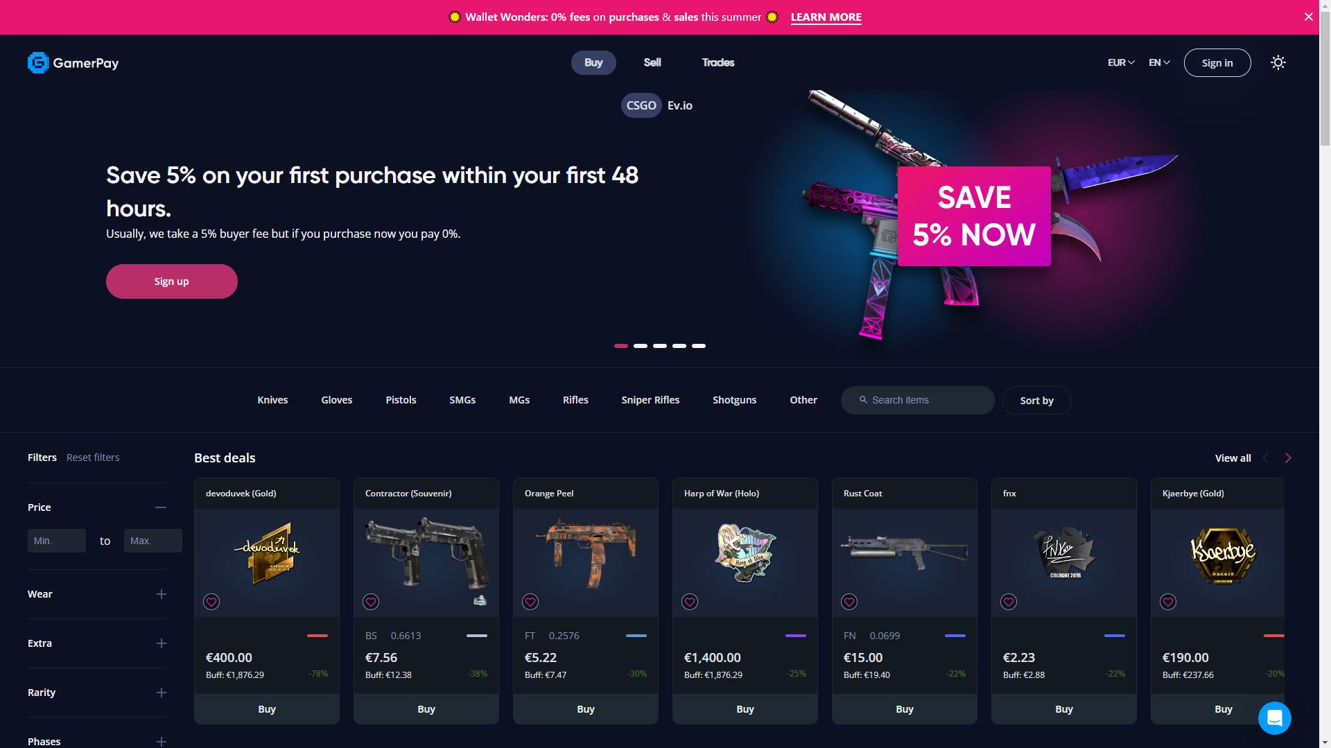 Sell Skins GamerPay