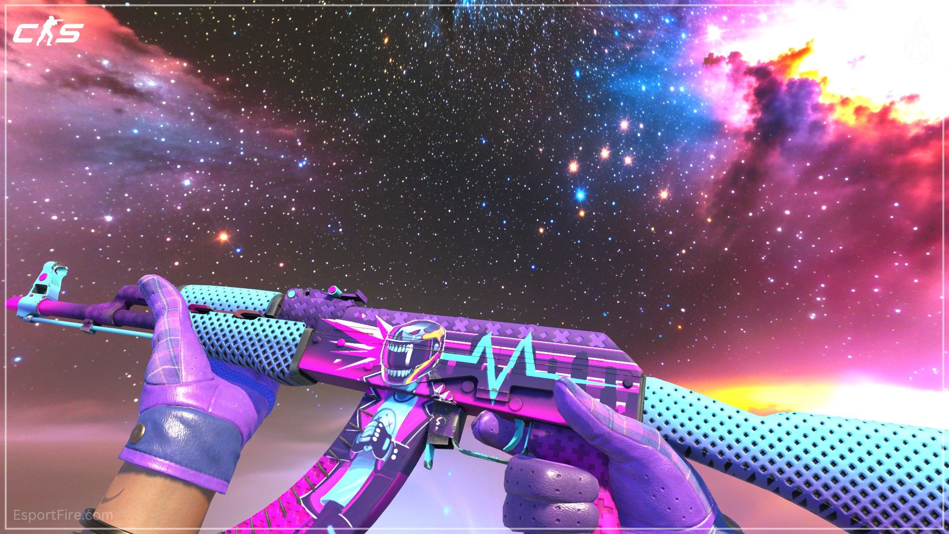 AK-47 Neon Rider purple skin CS2 loadout