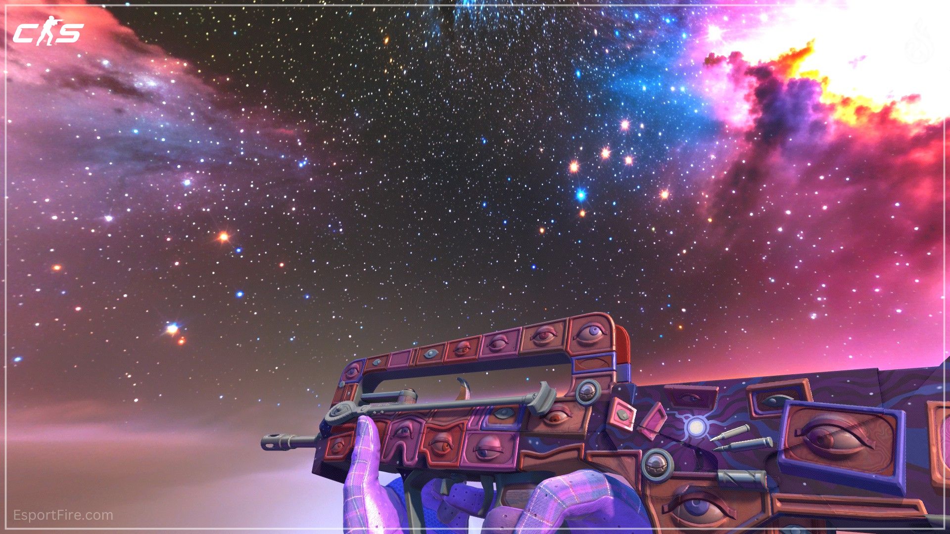FAMAS Rapid Eye Movement purple skin CS2 loadout