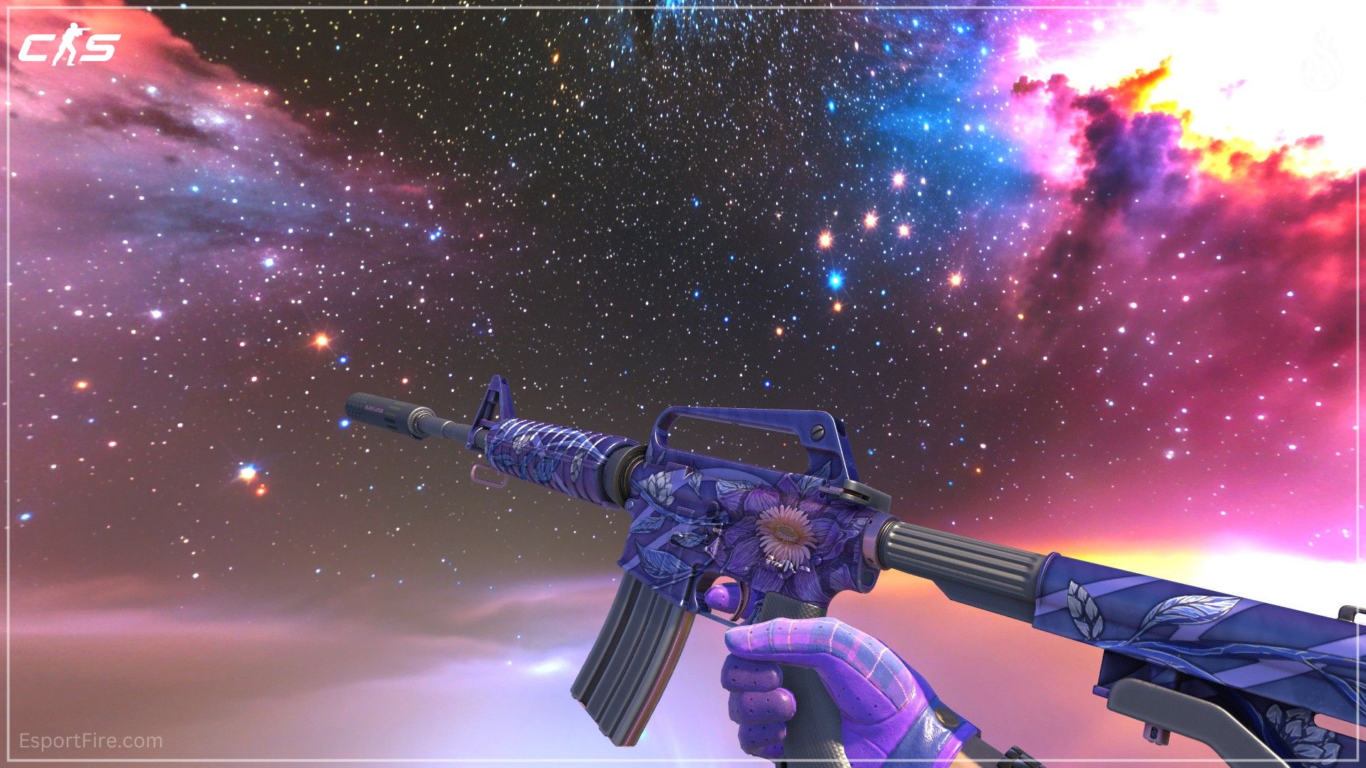 M4A1-S Black Lotus purple skin CS2 loadout