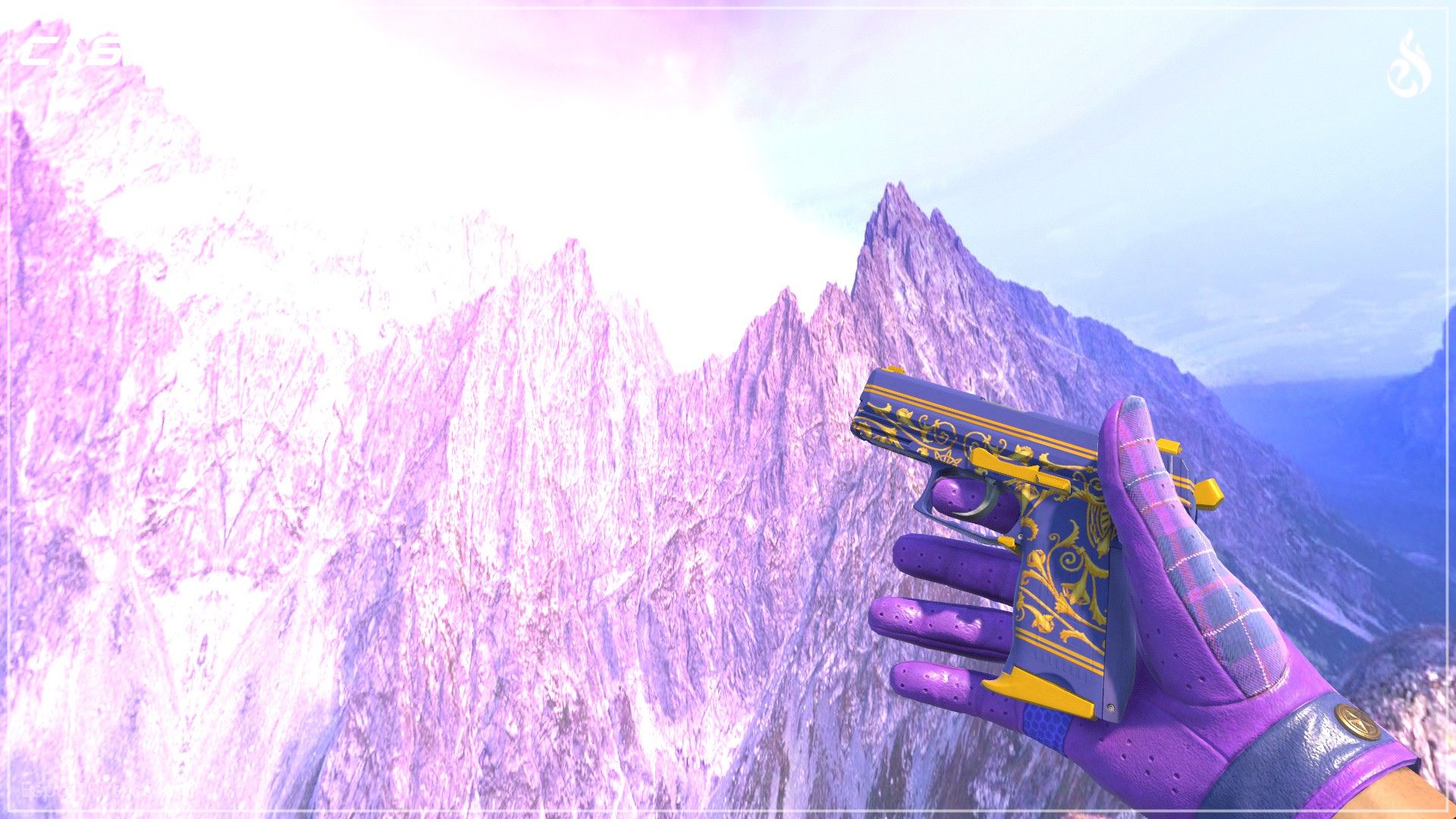 Purple CS2 loadout P2000 Royal Baroque skin