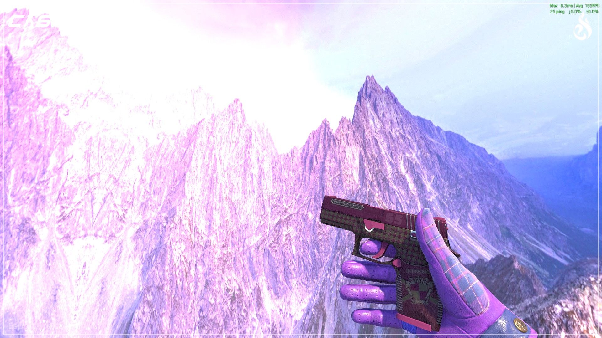 Purple CS2 loadout P250 Vino Primo skin