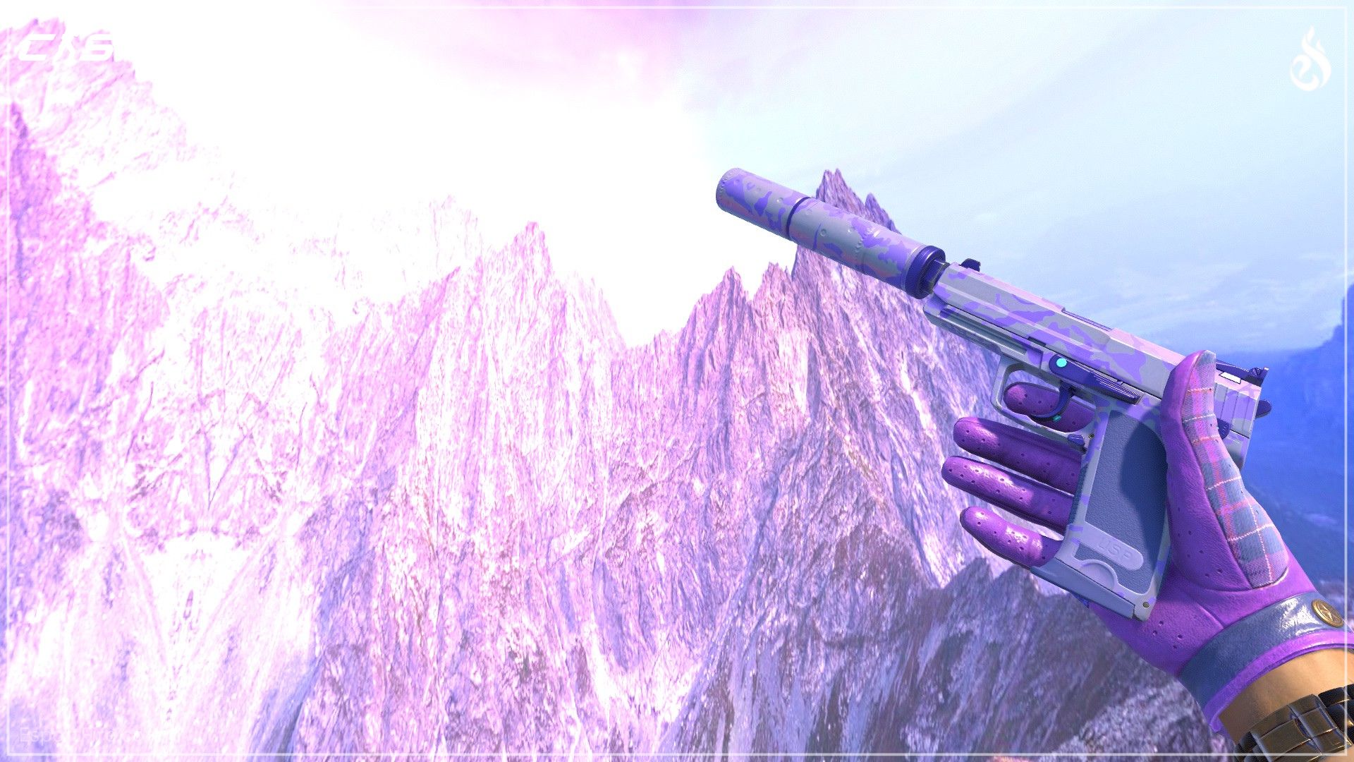 Purple CS2 loadout USP-S Sleeping Potion skin