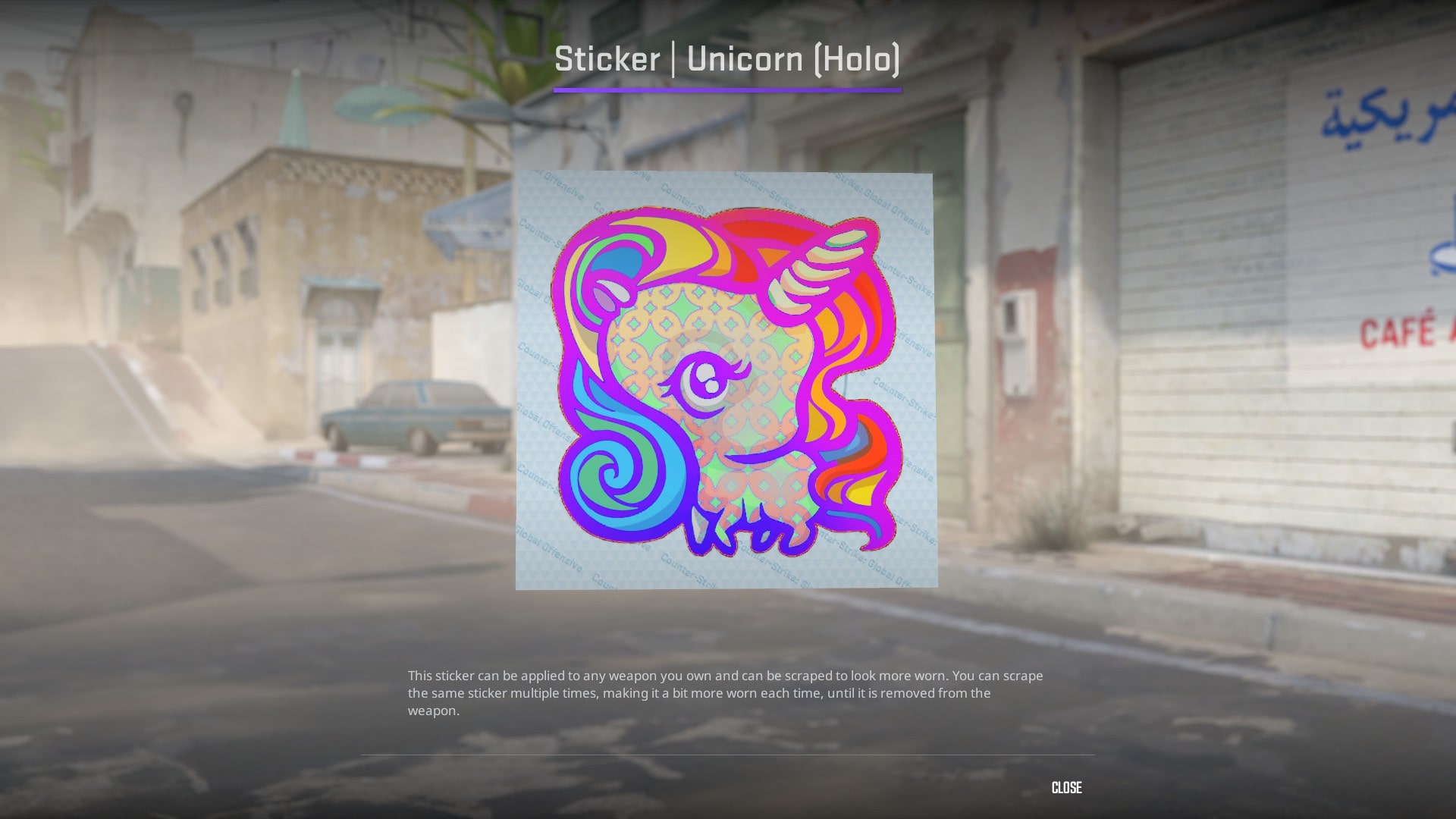 Best Pink Stickers CS2 - Unicorn (Holo)