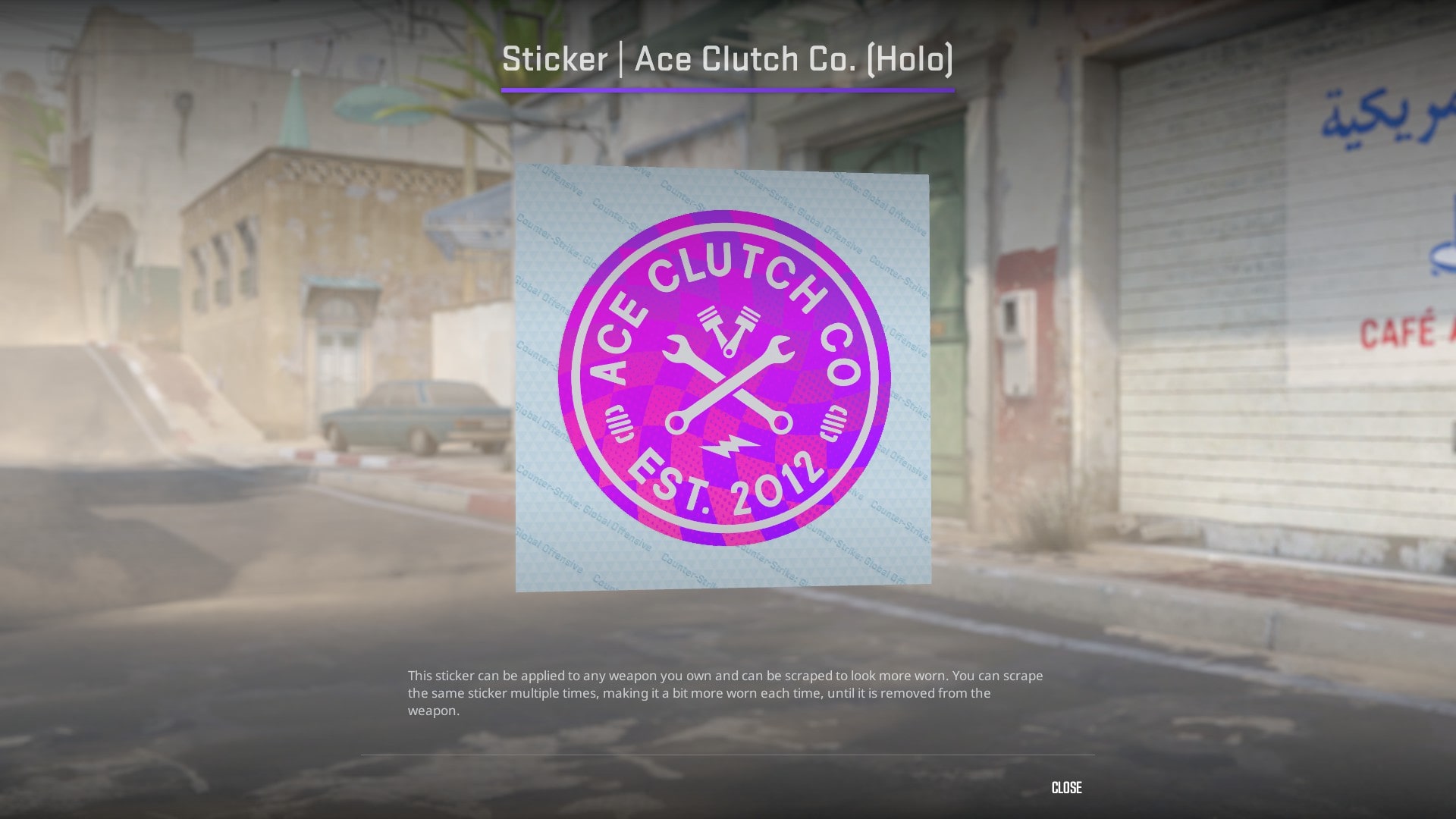Best Pink Stickers CS2 - Ace Clutch Co. (Holo)