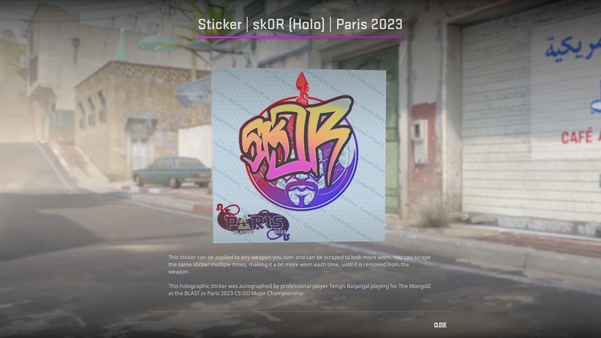 Best Pink Stickers CS2 - sk0R (Holo) | Paris 2023