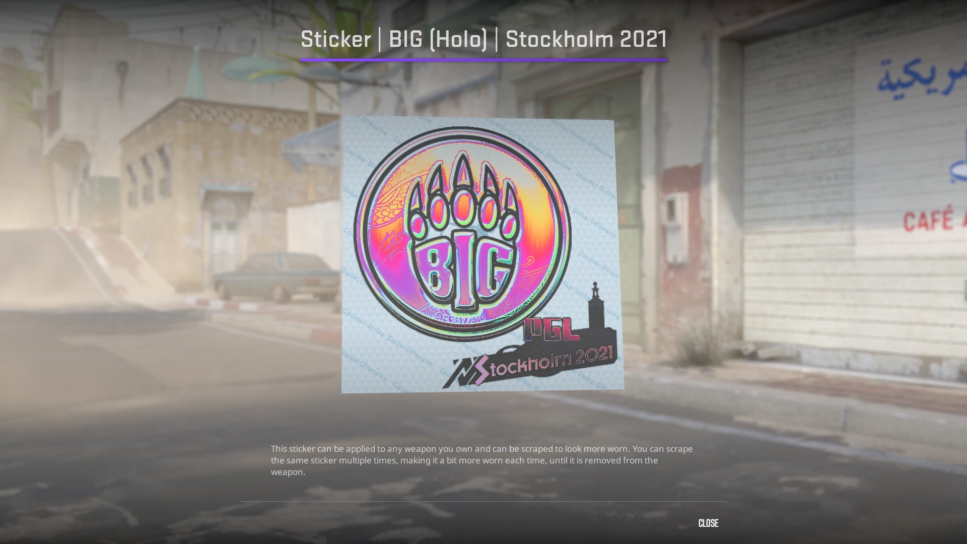 Best Pink Stickers CS2 - BIG (Holo) | Stockholm 2021