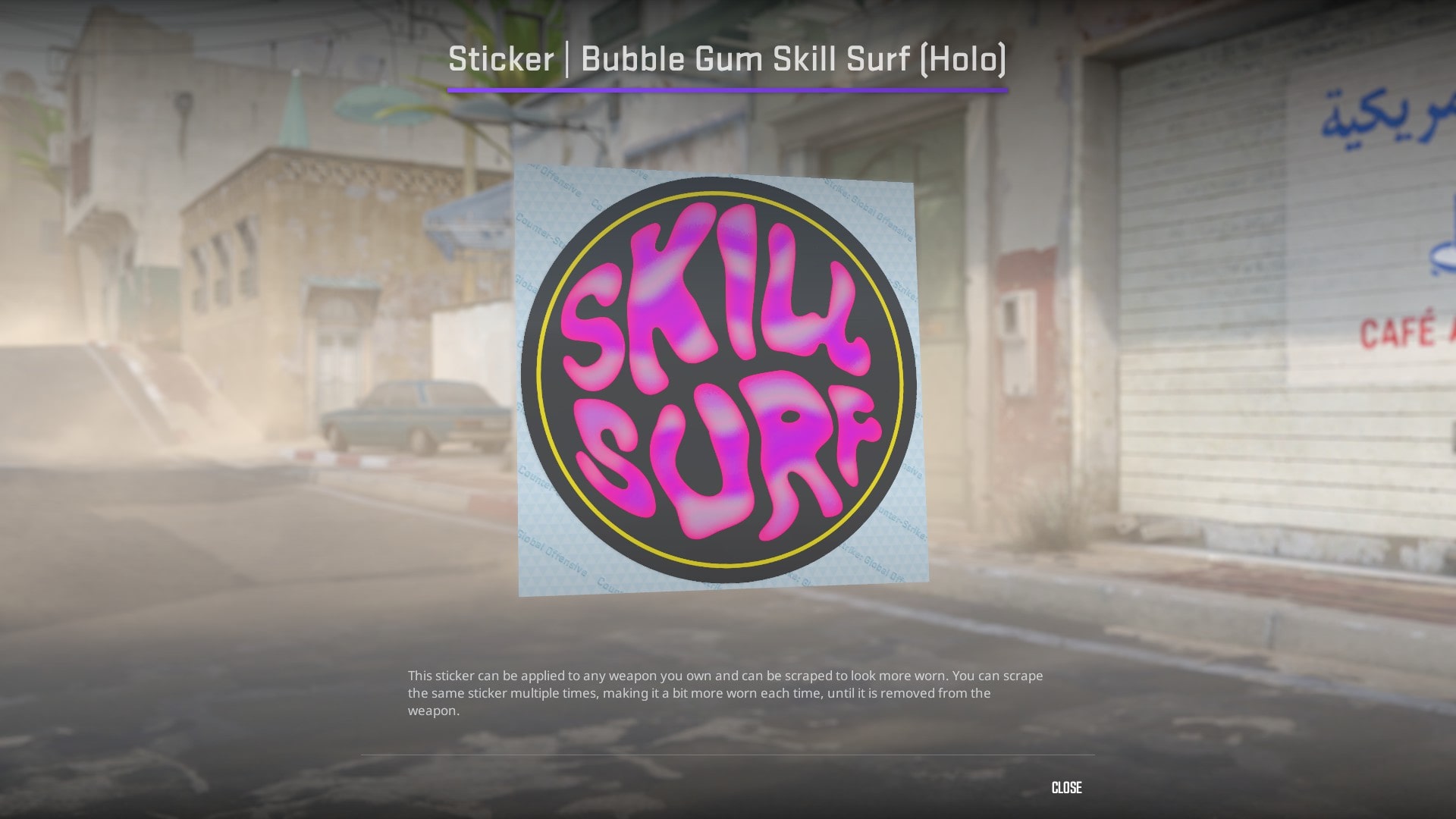 Best Pink Stickers CS2 - Bubble Gum Skill Surf (Holo)
