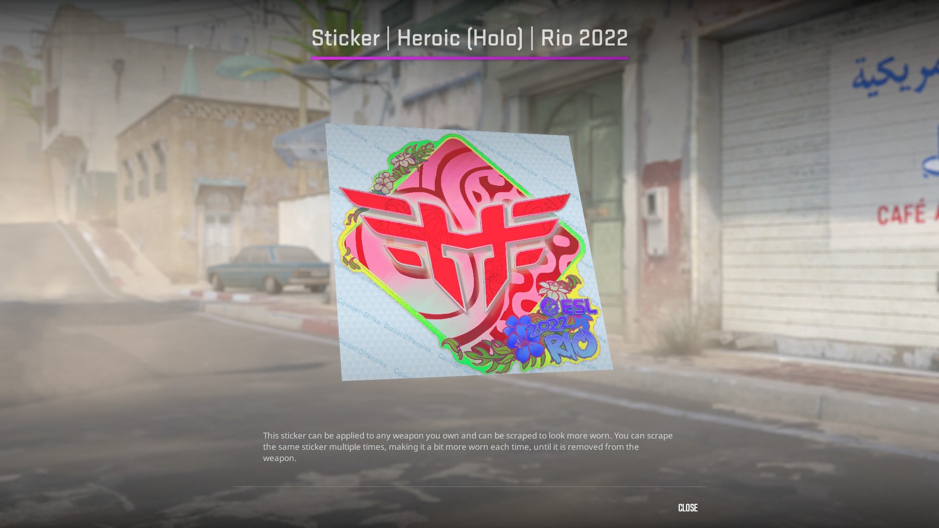 Best Pink Stickers CS2 - Heroic (Holo) | Rio 2022