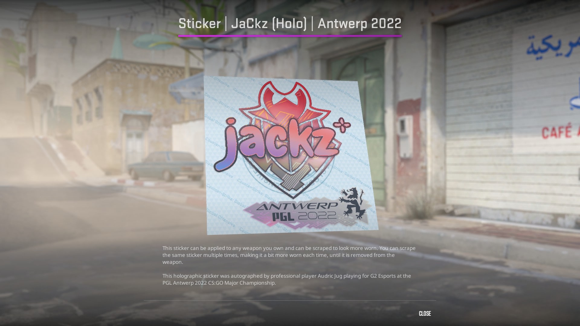 Best Pink Stickers CS2 - JaCkz (Holo) | Antwerp 2022