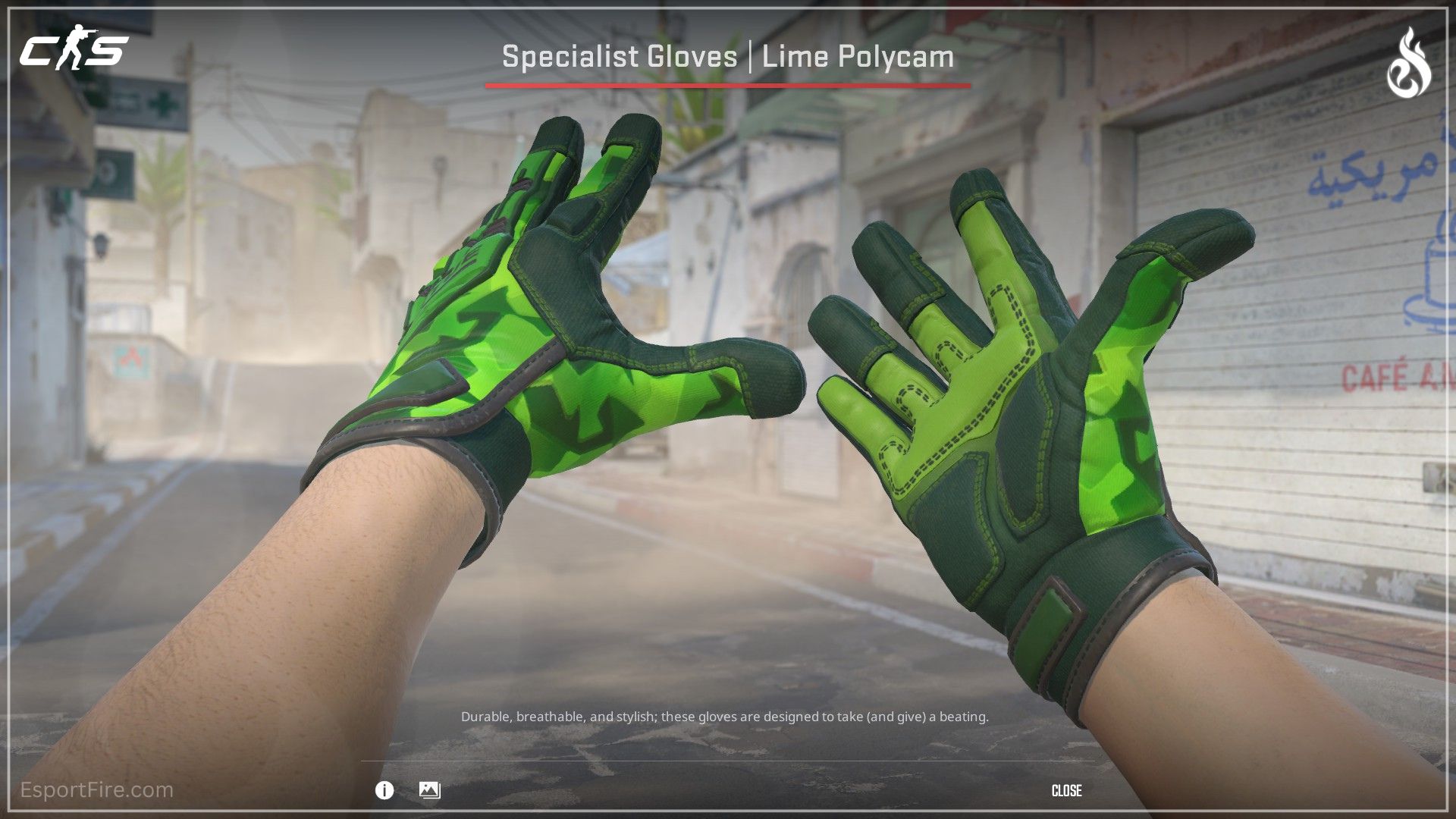 Dead Hand CS2 glove update new gloves Specialist Gloves Lime Polycam light green gloves inspected