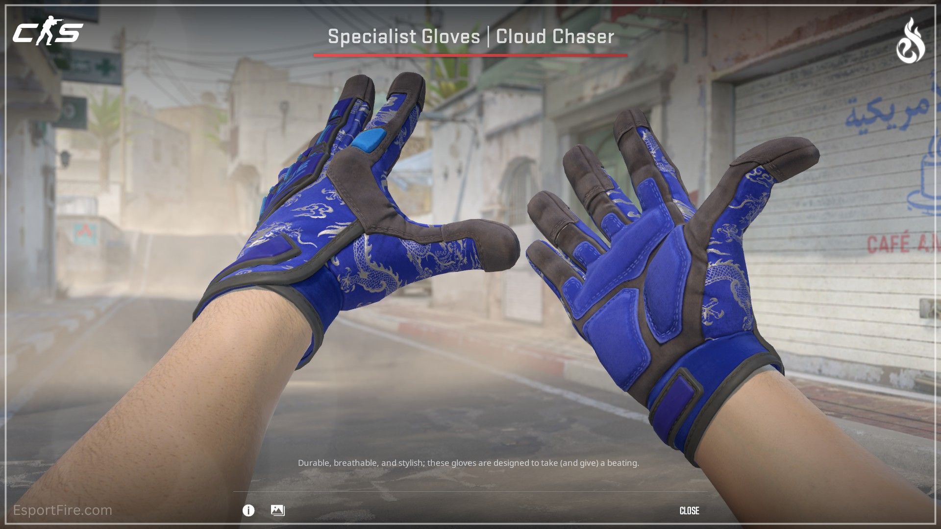 Inspecting all new CS2 gloves new gloves  Specialist Gloves Cloud Chaser dark blue CS2 glove