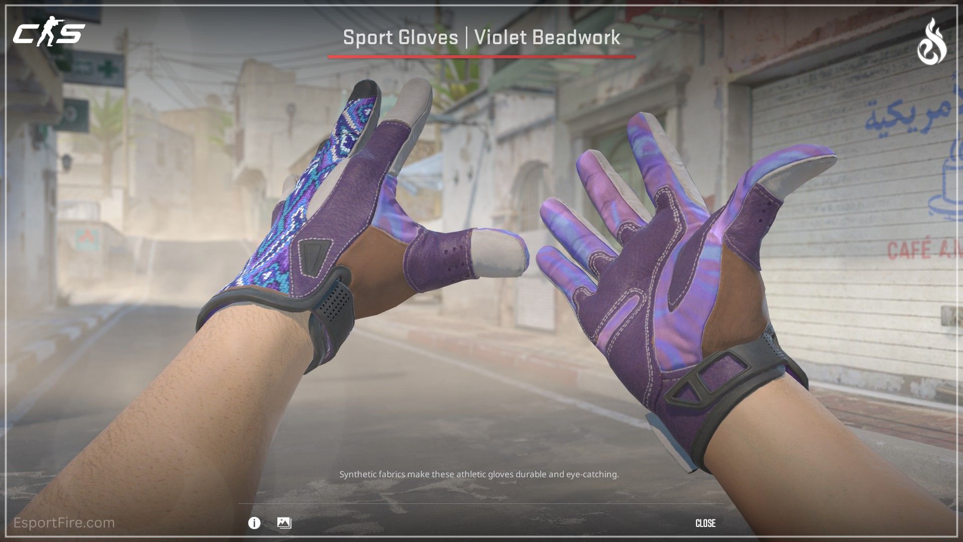 CS2 Dead Hand collection new gloves Sport Gloves Violet Beadwork purple and blue cs2 gloves