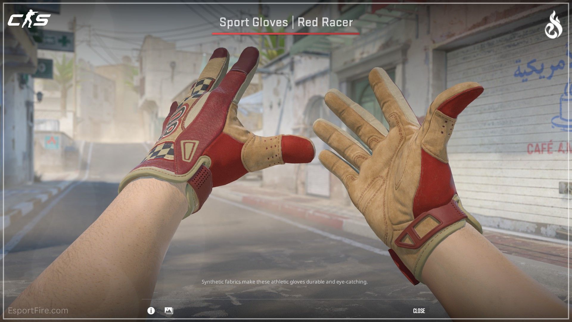 CS2 Dead Hand collection new gloves Sport Gloves Red Racer red tan CS2 gloves