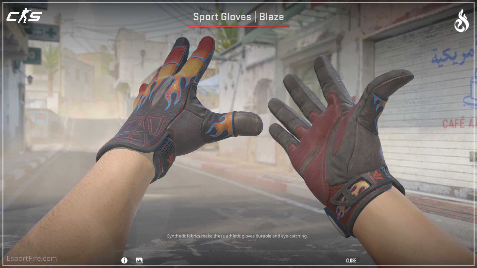 New gloves CS2 Dead hand update Sport Gloves Blaze red gloves counter strike 2