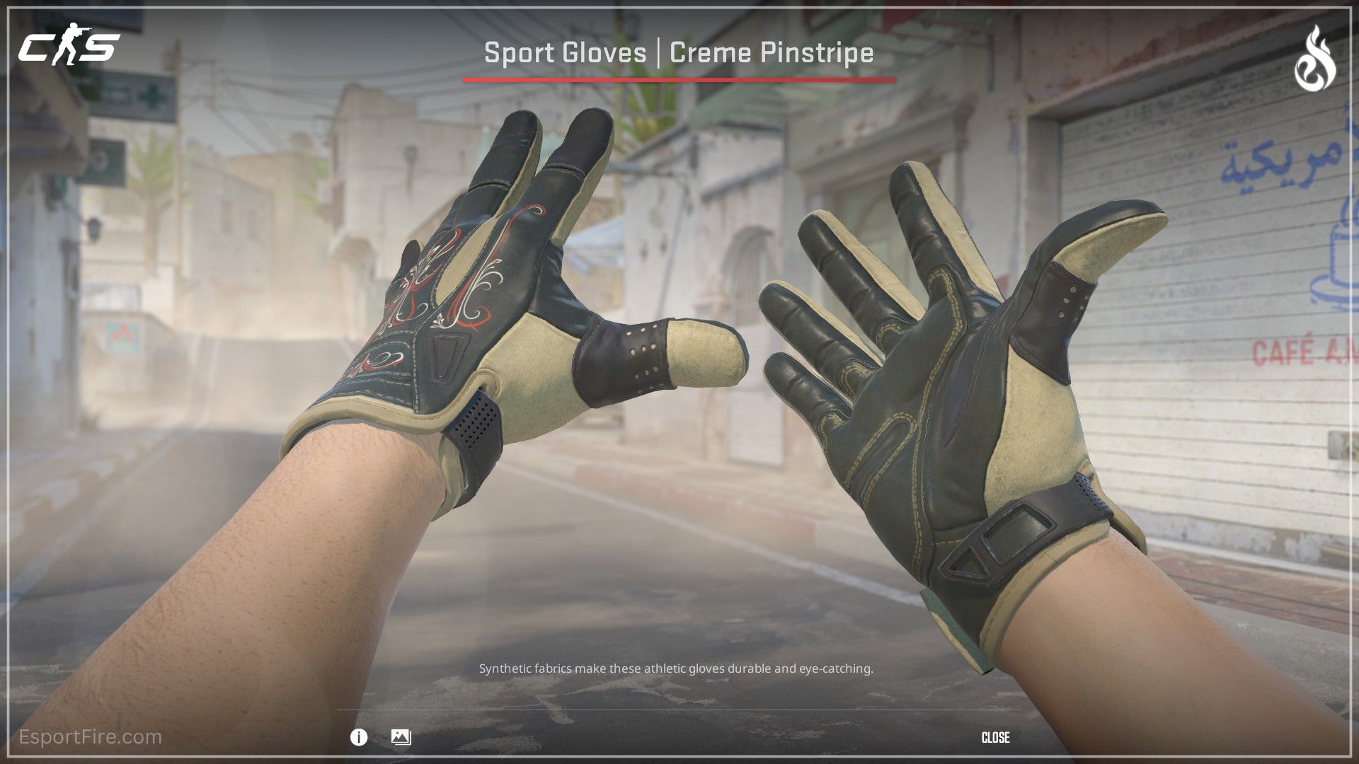 new gloves CS2 update dead hand collection Sport Gloves Creme Pinstripe dark gloves cs2