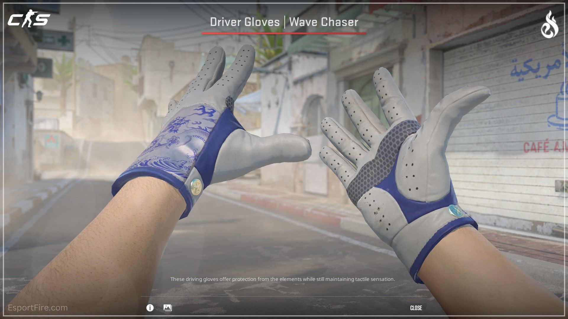 CS2 Dead Hand collection new gloves Driver Gloves Wave Chaser White anb Blue gloves CS2