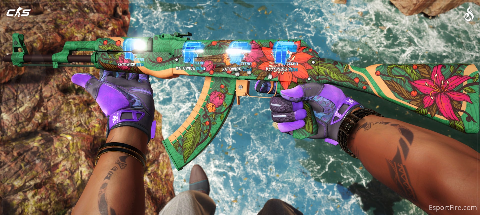 AK-47 Wild Lotus and Sticker Craft