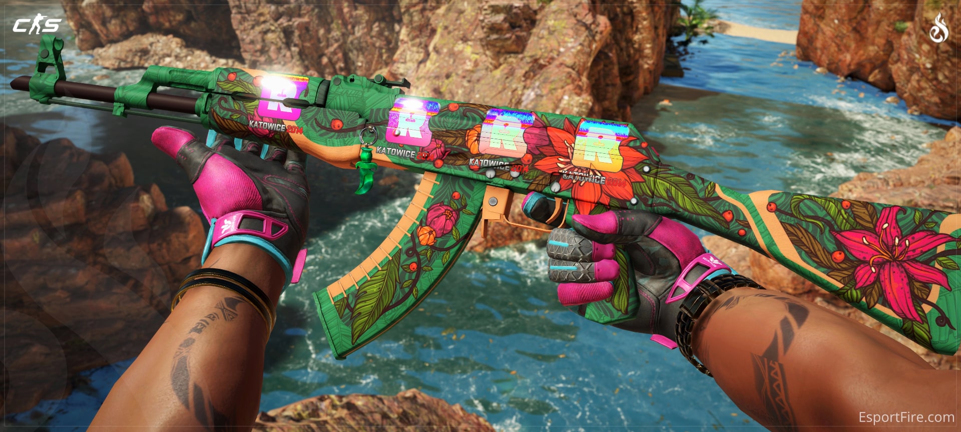 AK-47 Wild Lotus and Sticker Craft
