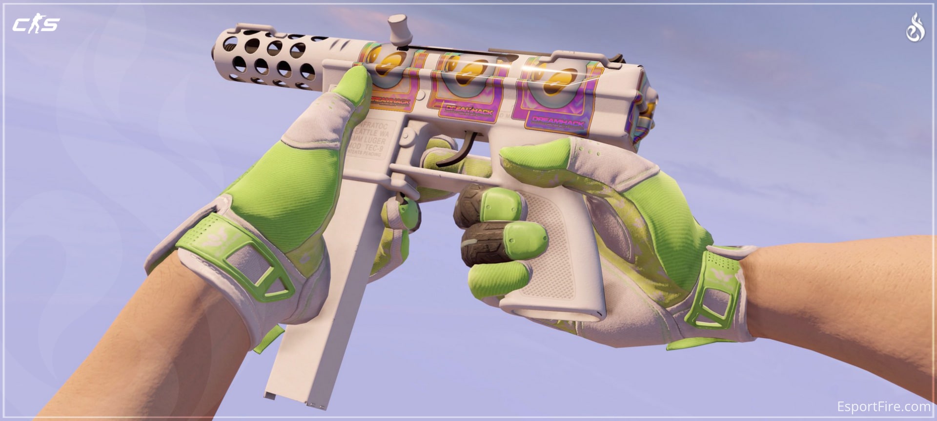 Tec-9 Whiteout Sticker Craft