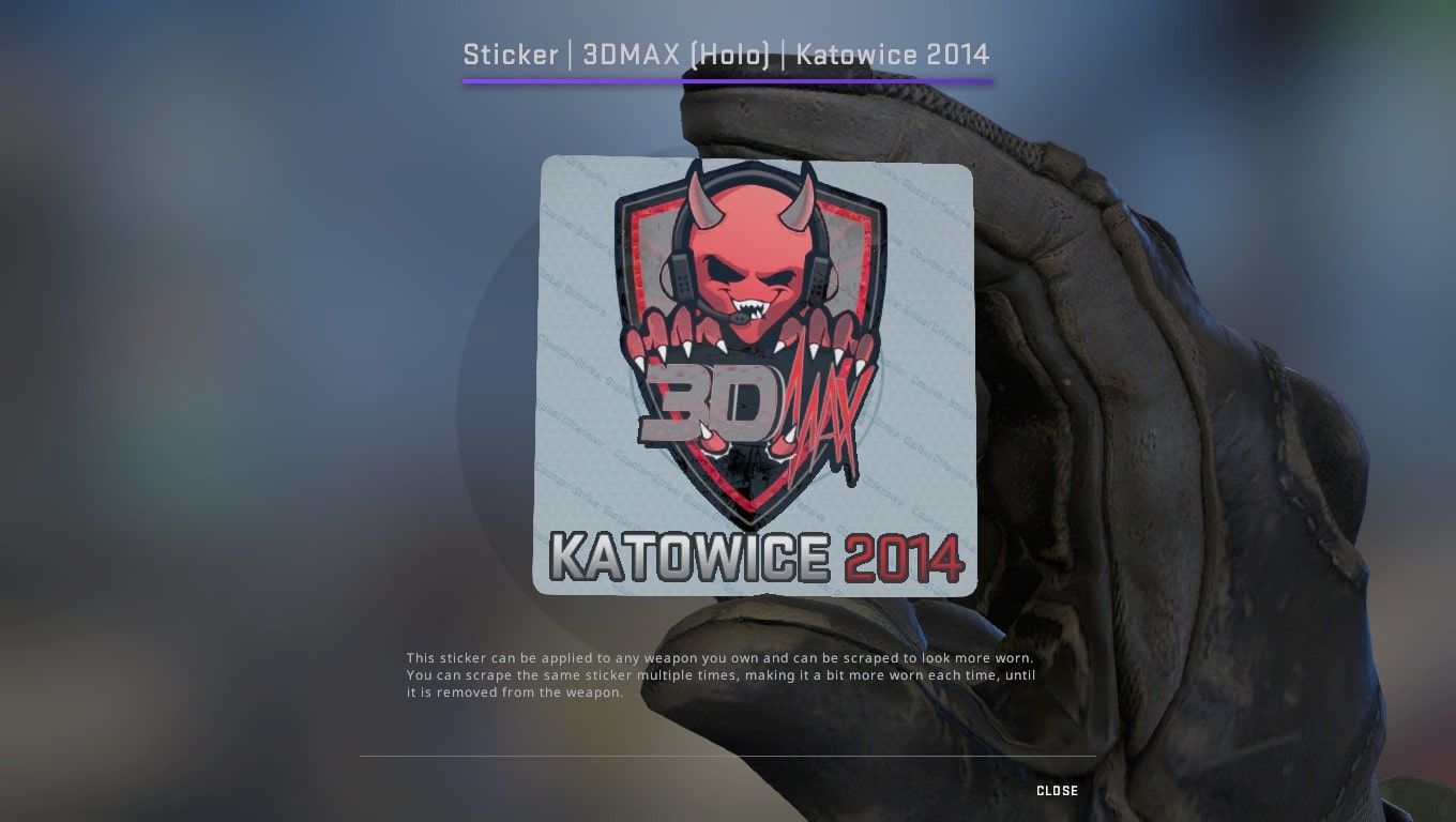 CS:GO 3DMax Katowice 2014 Sticker