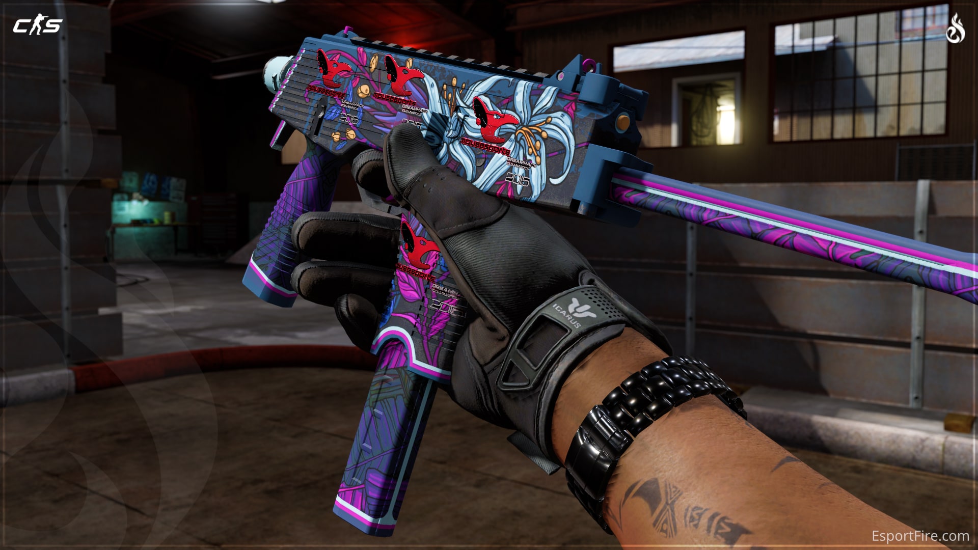 MP9 Wild Lily Sticker Craft CS2