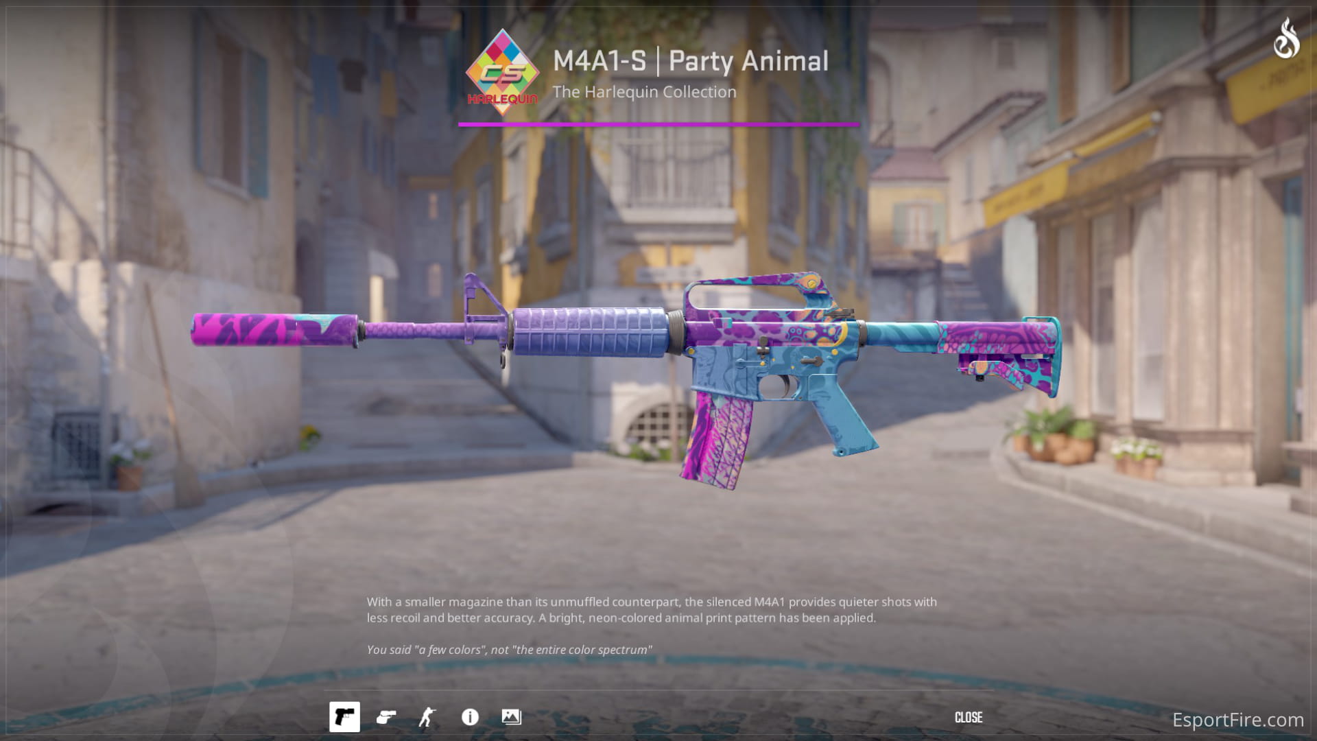 M4A1-S Party Animal The Harlequin Collection