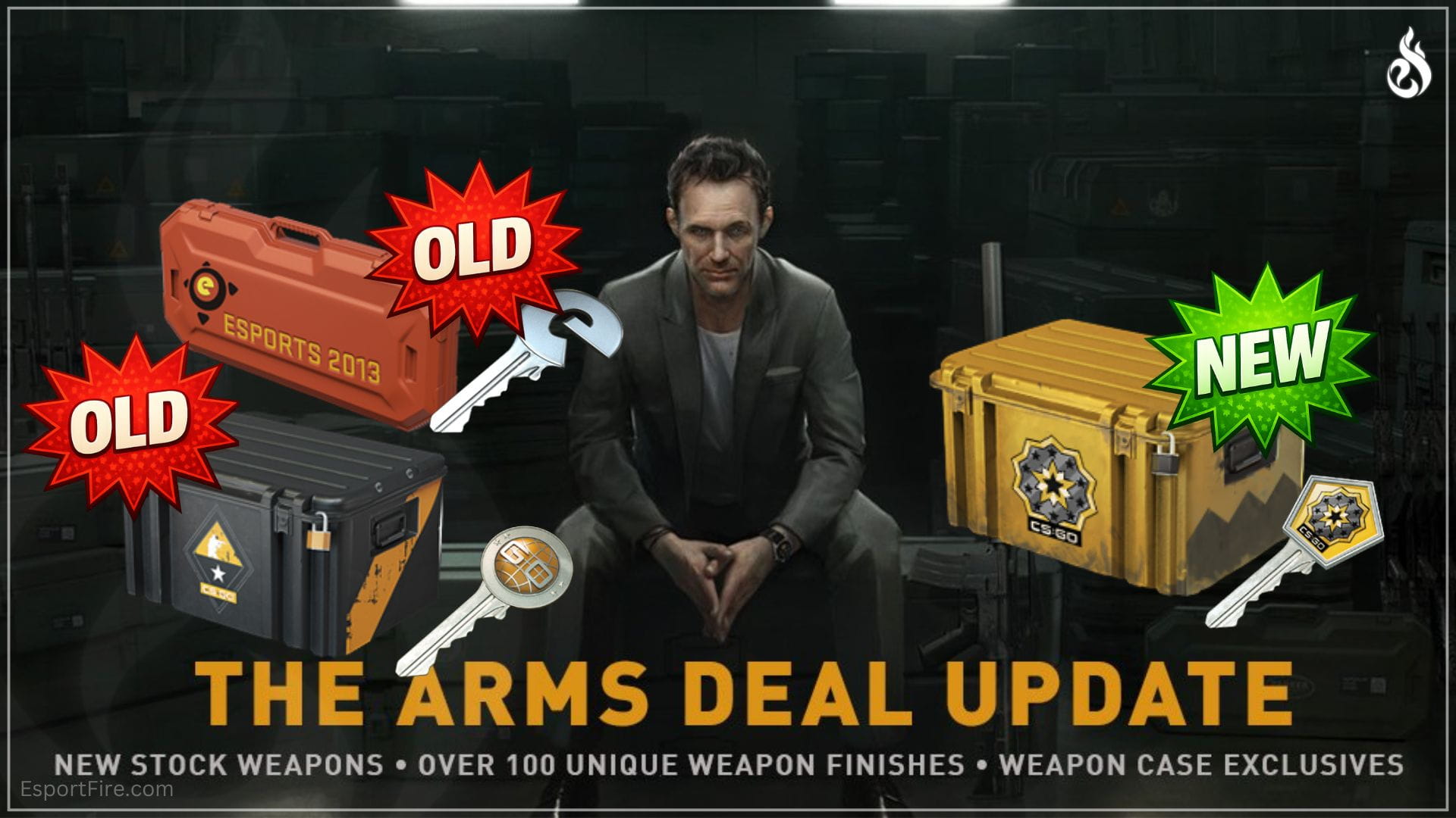 CSGO first ever Case new case system in Counter-Strike 2 old vs new weapon cases