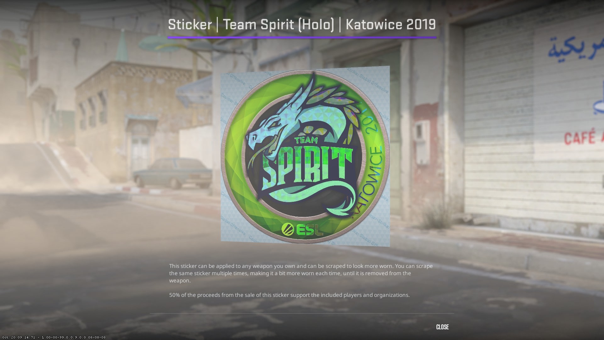 Sticker | Team Spirit (Holo) | Katowice 2019