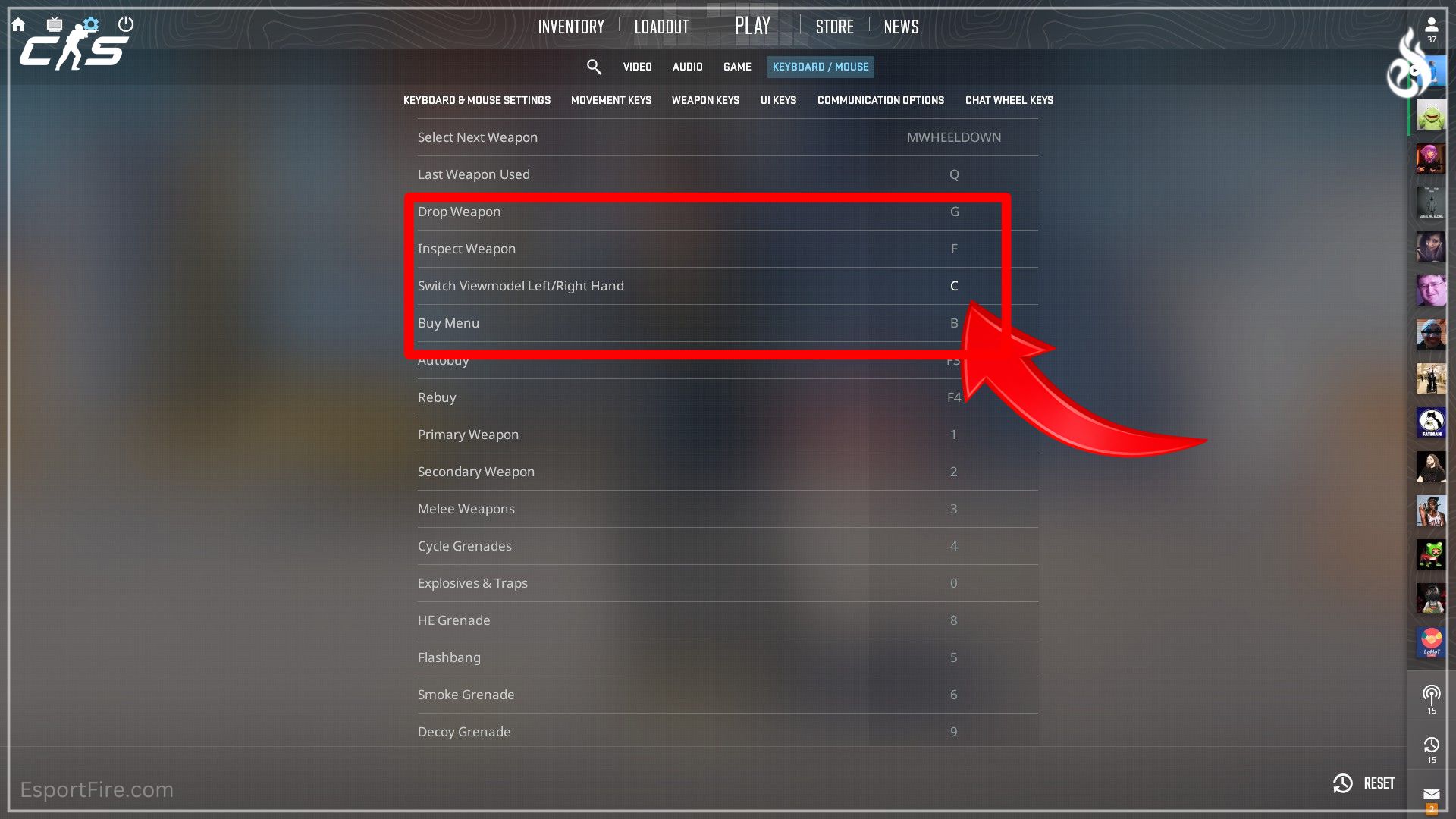 CS2 how to change keybind hand switch right hand left hand Counter-Strike 2 guide for keybind command